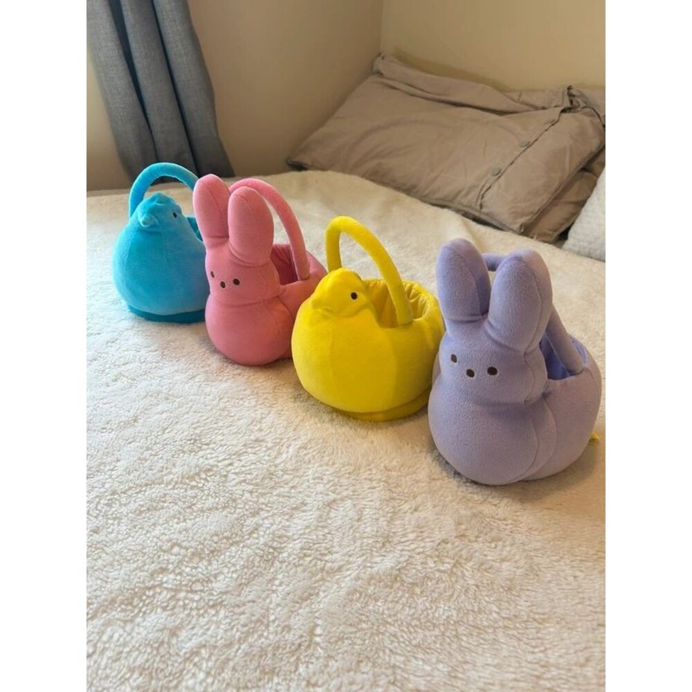 Peeps Small Easter Bunny Duck Basket Set Multi Color